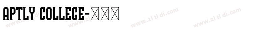 Aptly College字体转换